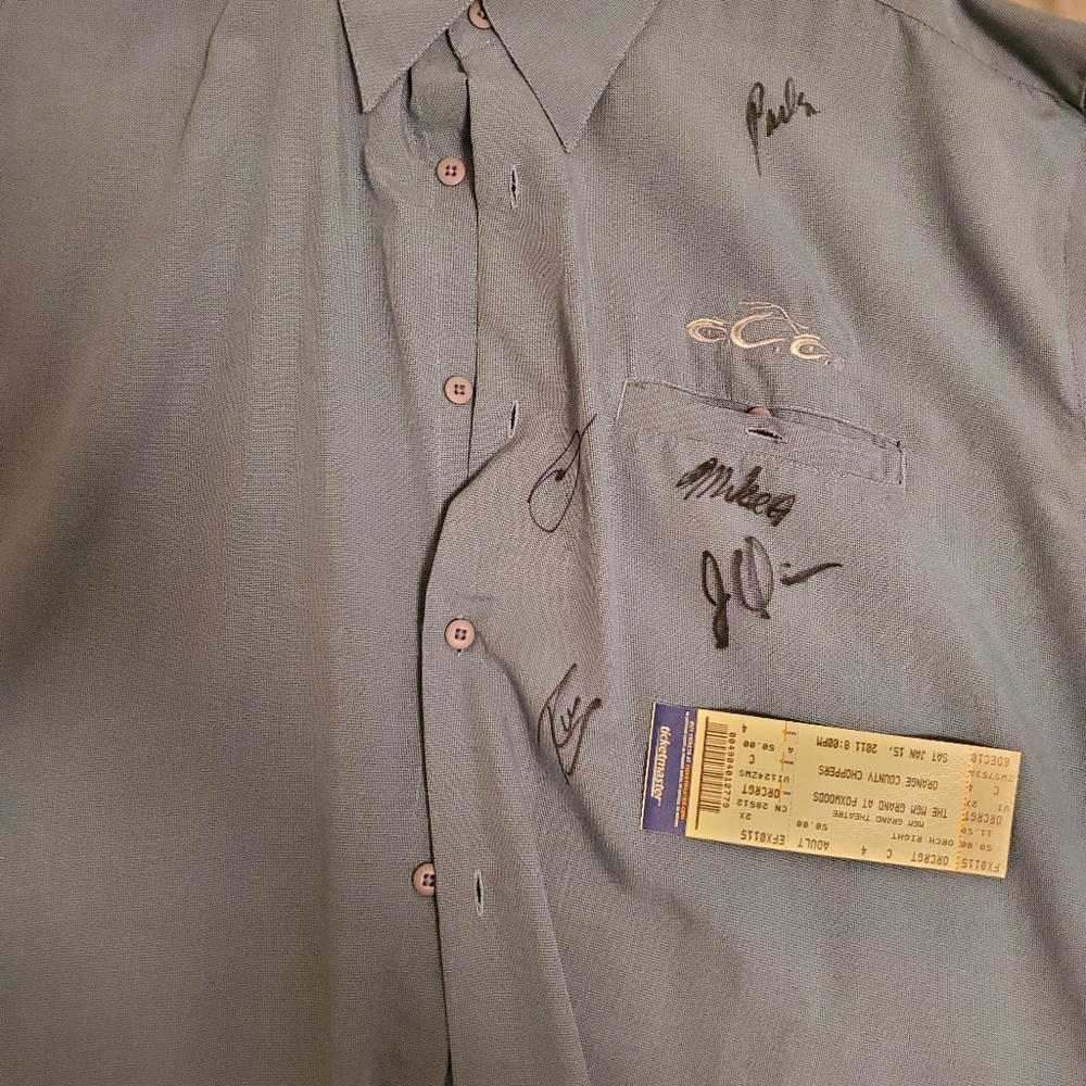 Autographed Golf Shirt from Orange County Choppers Live Show